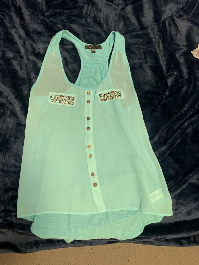 Light blue tank top