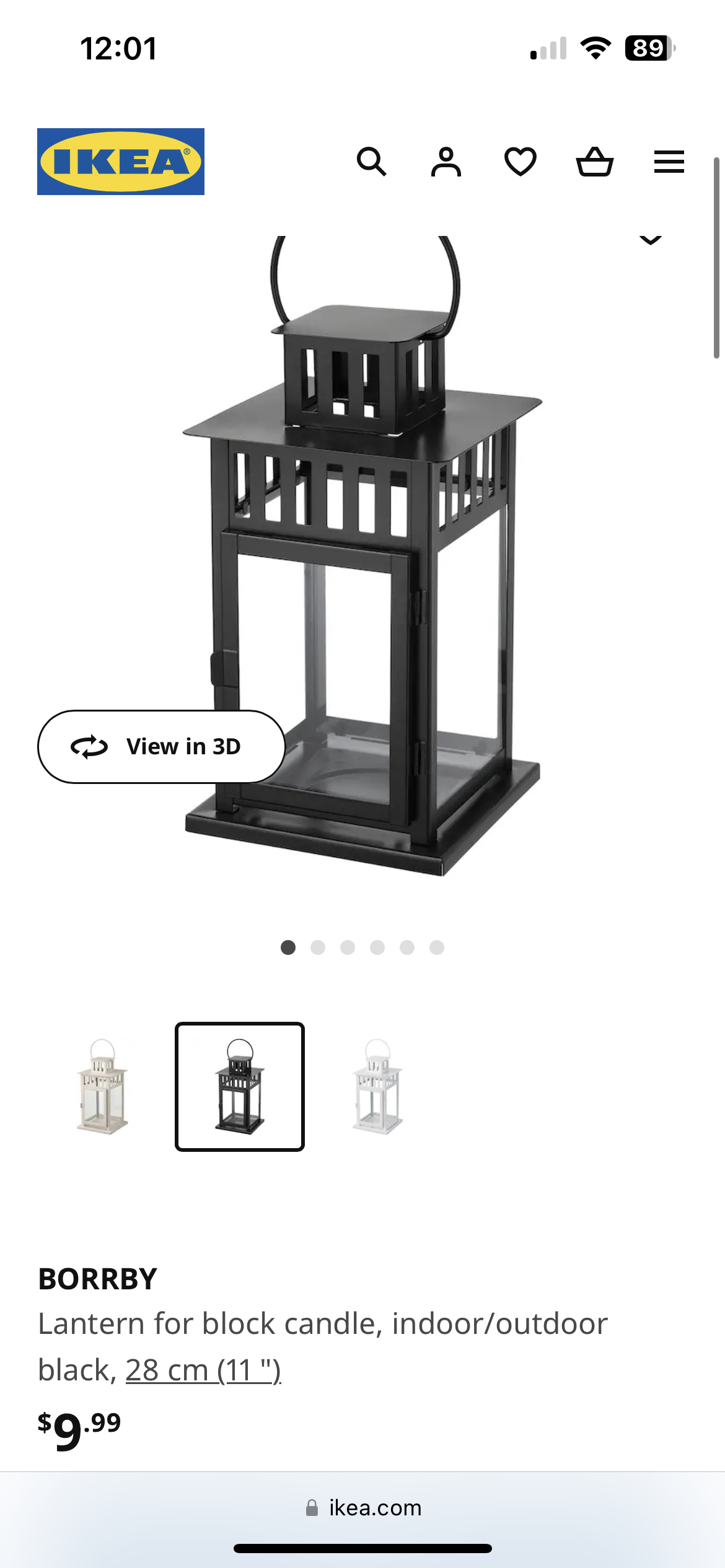 Ikea black lanterns (set of 5) - photo 5