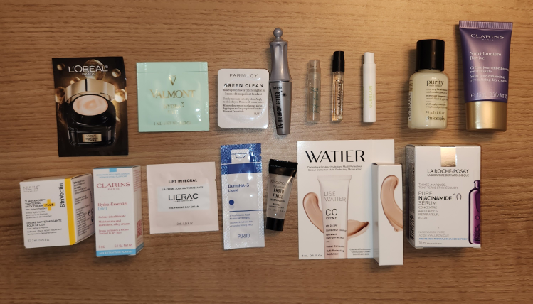 Skincare/perfume/makeup samples