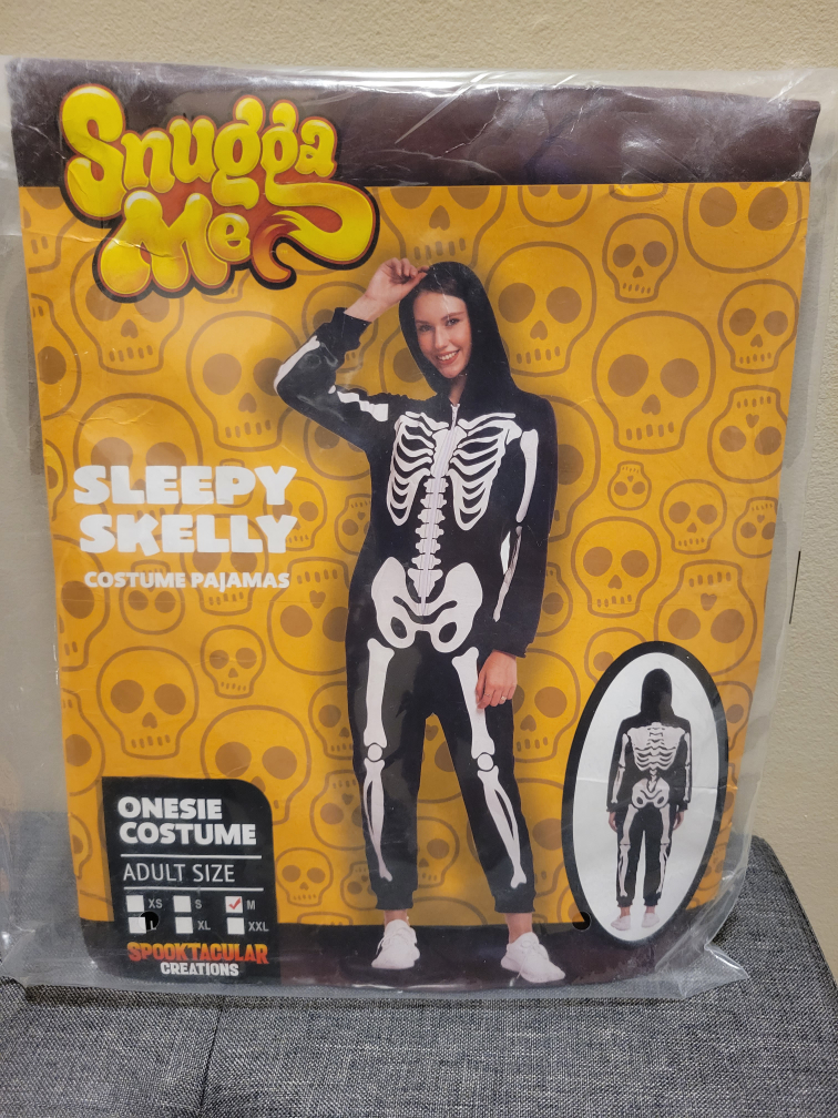 skeleton onesie
