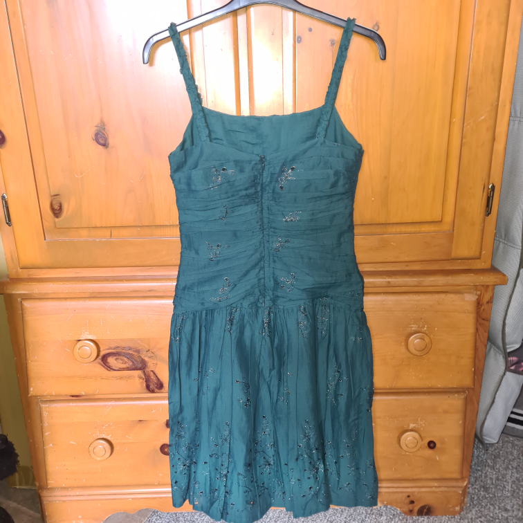 Emerald green midi party dress - Adolfo Dominguez image indicator(5)