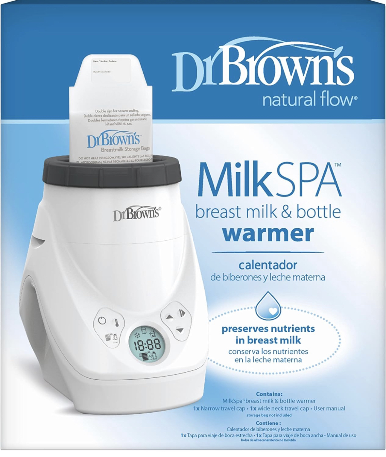 Dr. Brown's MilkSPA Breast Milk and Bottle Warmer image indicator(4)