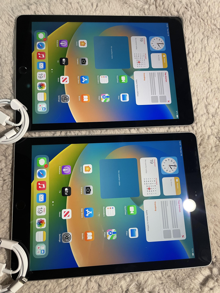 Two Apple iPad 5TH Generation in Perfect Shape