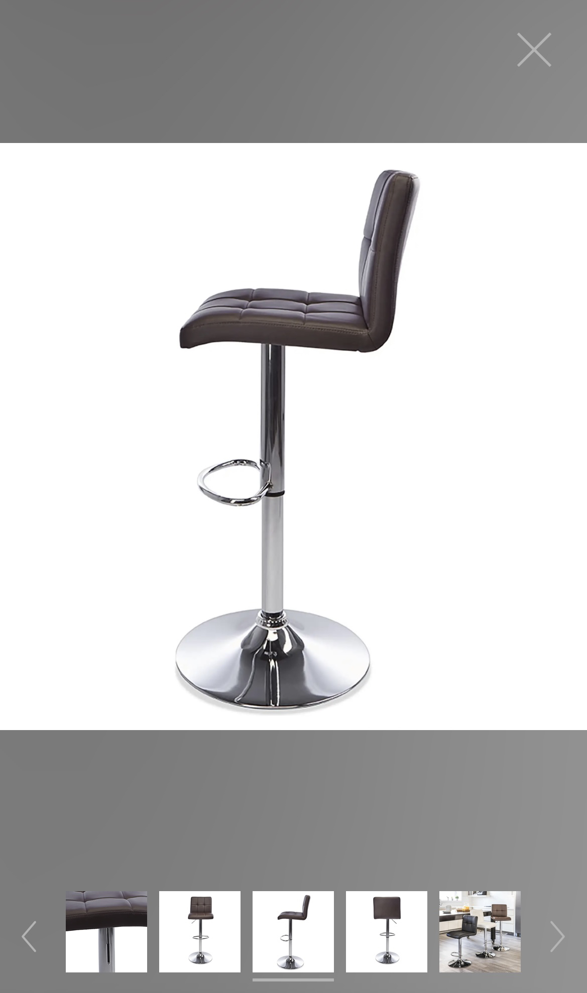 Faux Leather Bar Stool (x2) image indicator(8)