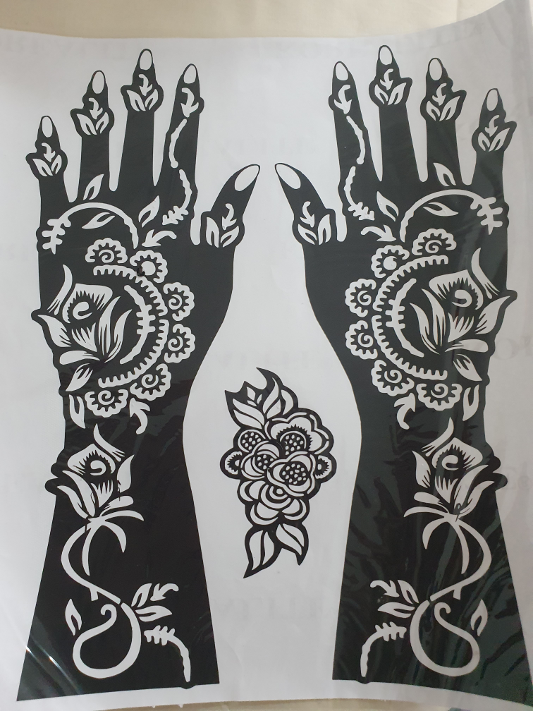 Mehendi / Henna (Bridal) Stencil stickers (Reuseable) Pakistani - photo 4