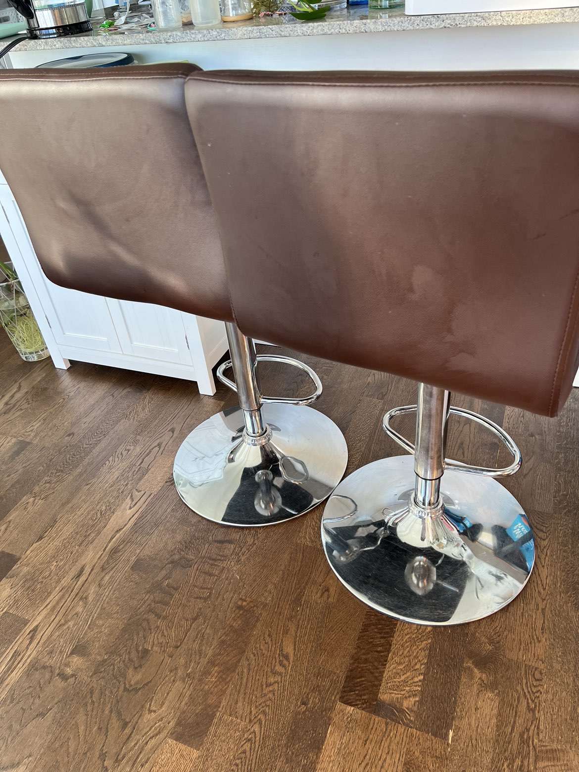 Faux Leather Bar Stool (x2) image indicator(4)