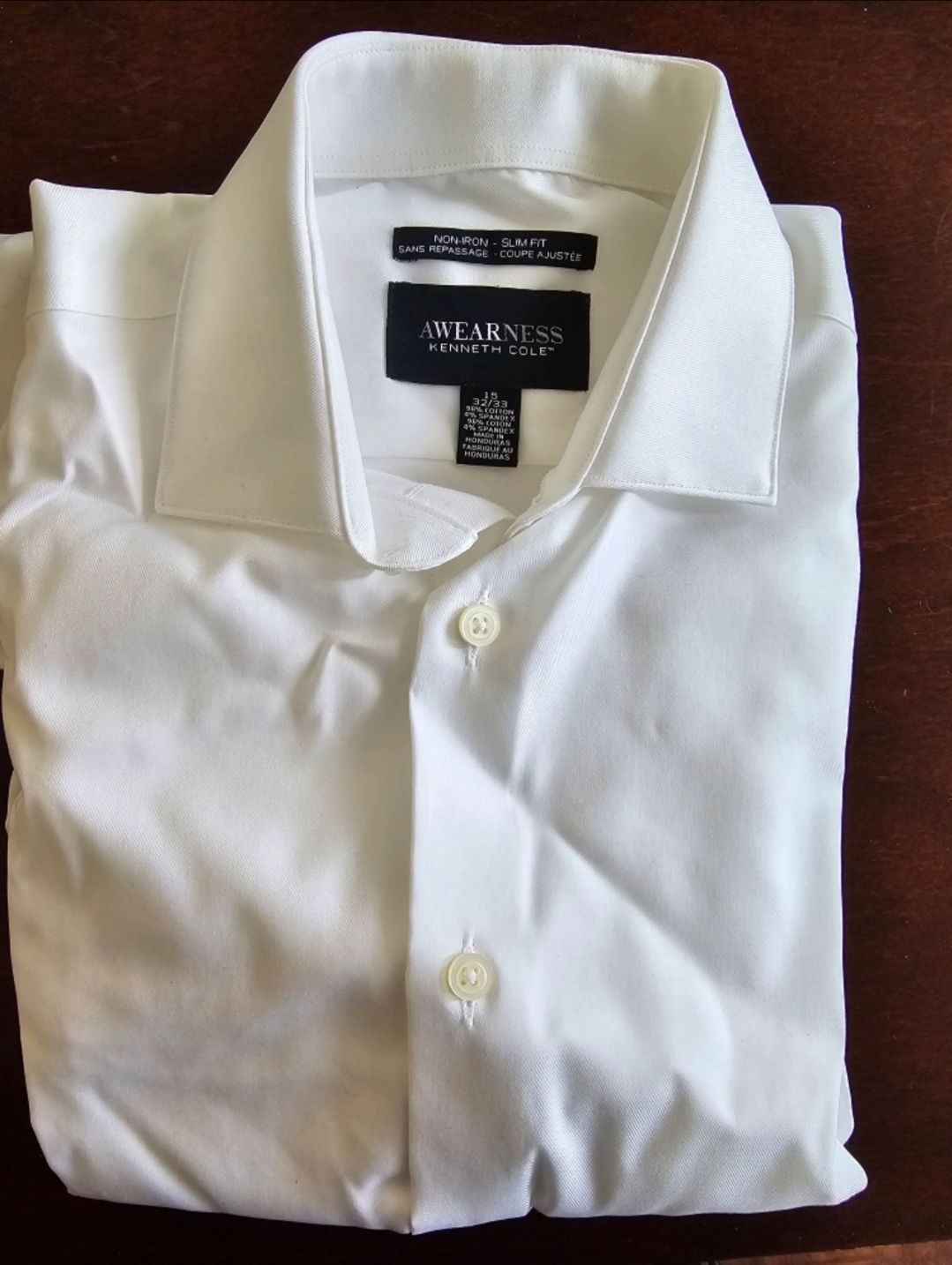 Kenneth Cole Brand New White Dress Shirt image indicator(2)