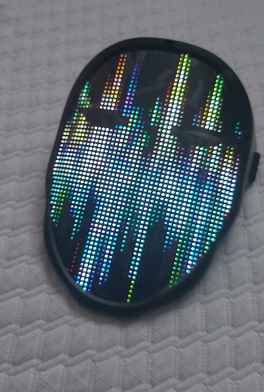 LED Light Mask usb chargable (for raves or costume) image indicator(2)