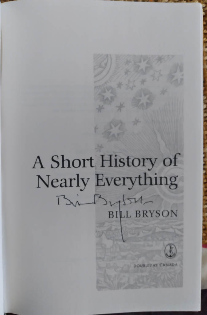 A Short History of Nearly Everything - Signed By The Author  "🦃" image indicator(2)