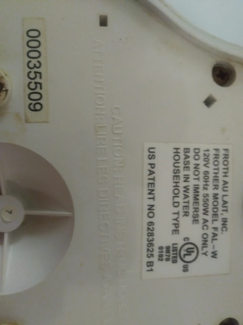 Froth Au Lait Milk Frother, FAL-W image indicator(3)