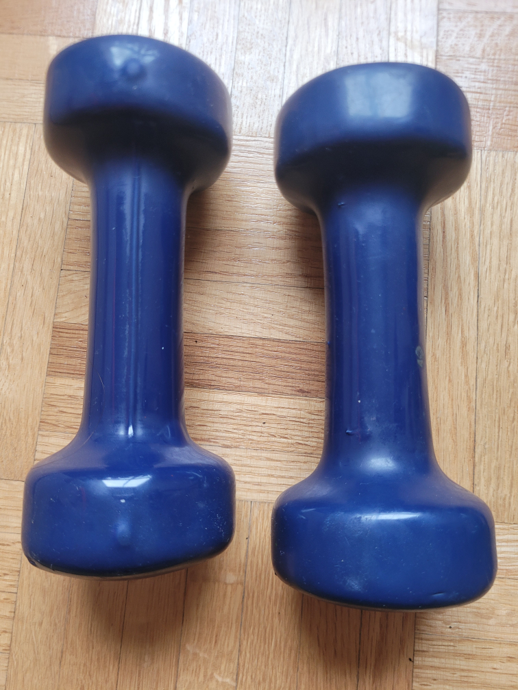 Coated Dumbbell Hand Weight Set – 7 ,4,2 LB - photo 4