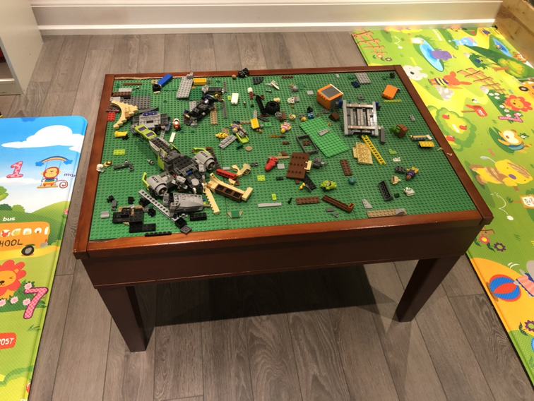 Lego table with storage and 2 bins - photo 4