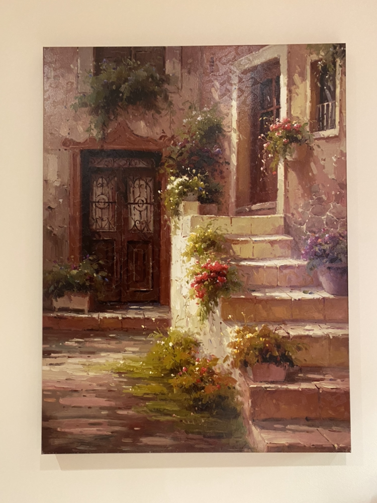Oil canvas painting