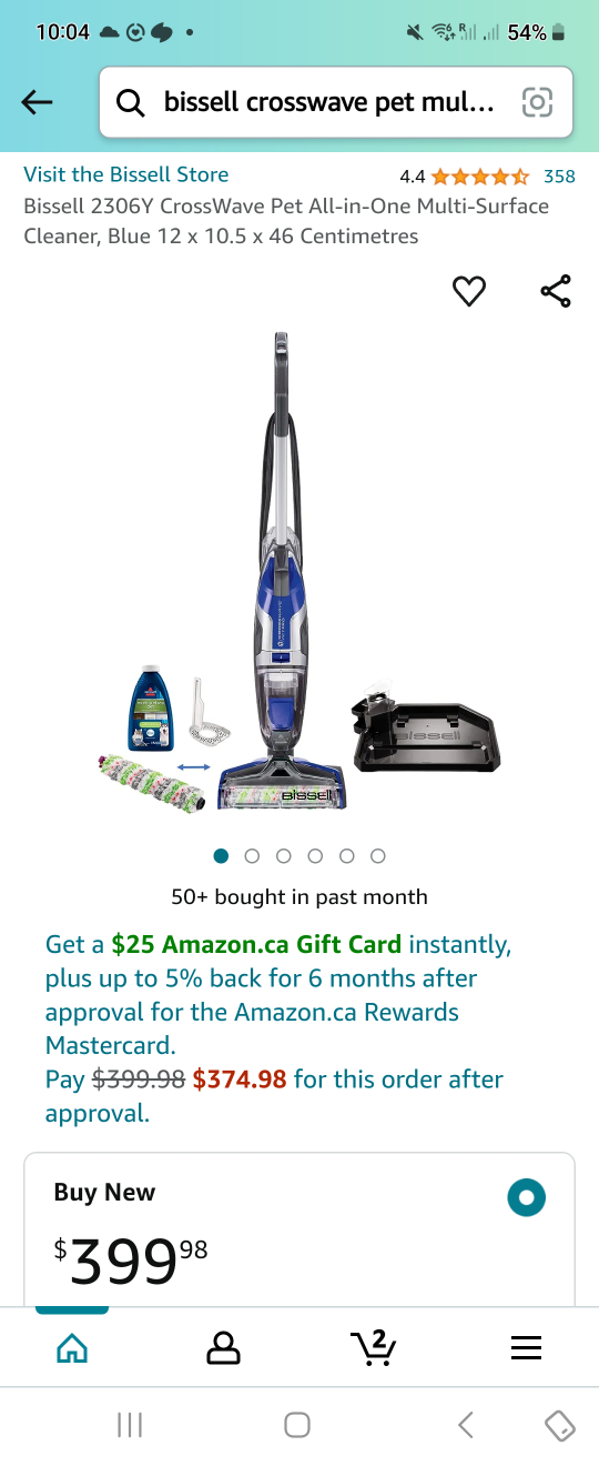 vacuum cleaner (bissell 2306Y crosswave pet) - photo 2