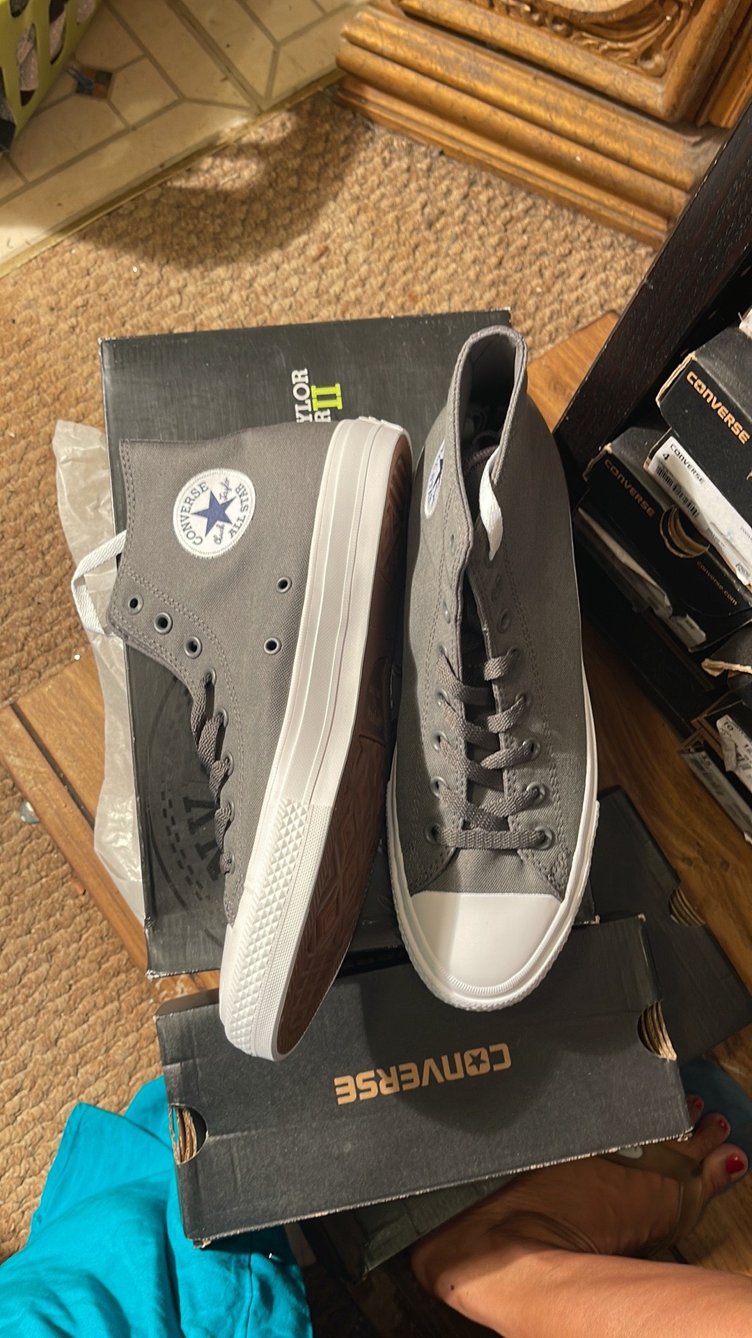 Authentic grey converse - photo 3