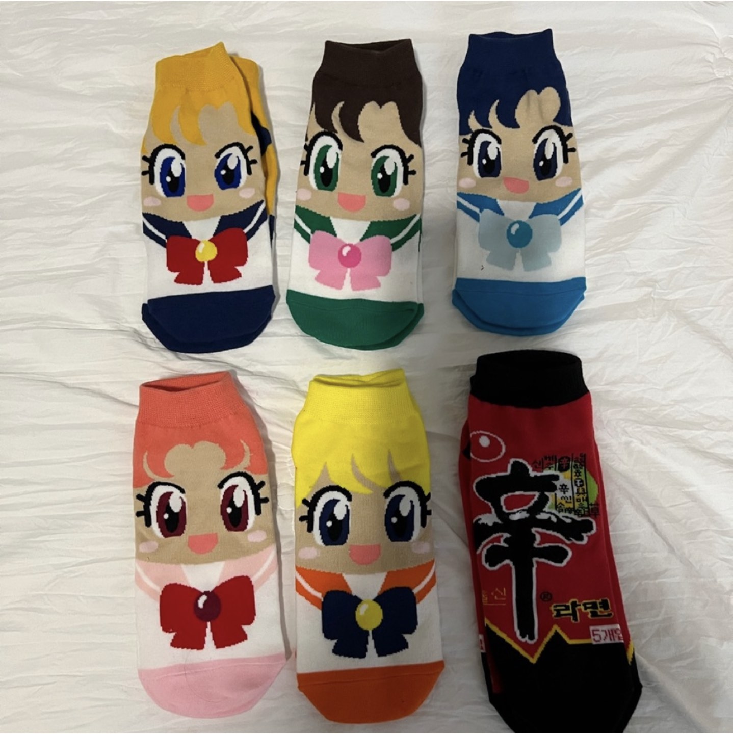 Cute sailor moon ankle socks - brand new 🦃
