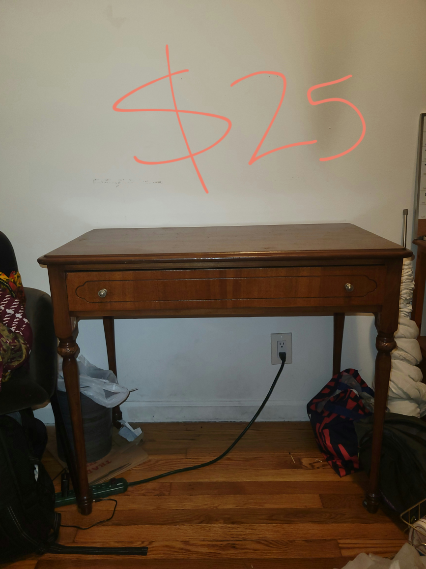 solid wood desk