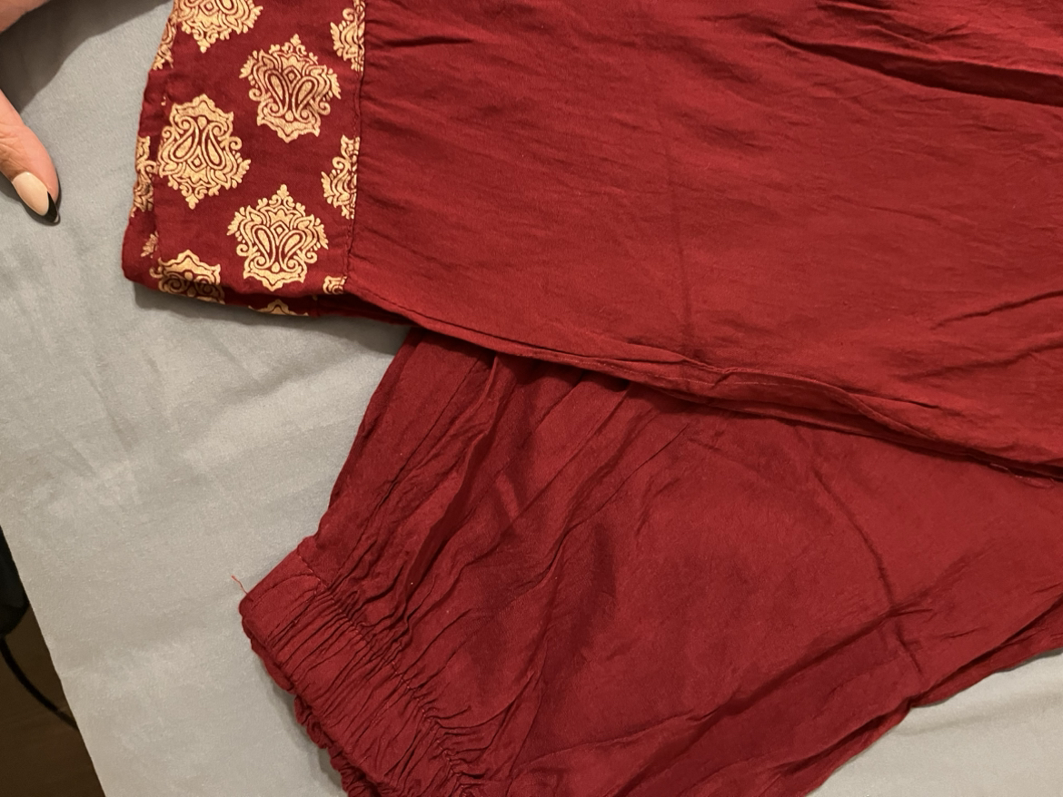Red shalwar kamees image indicator(4)