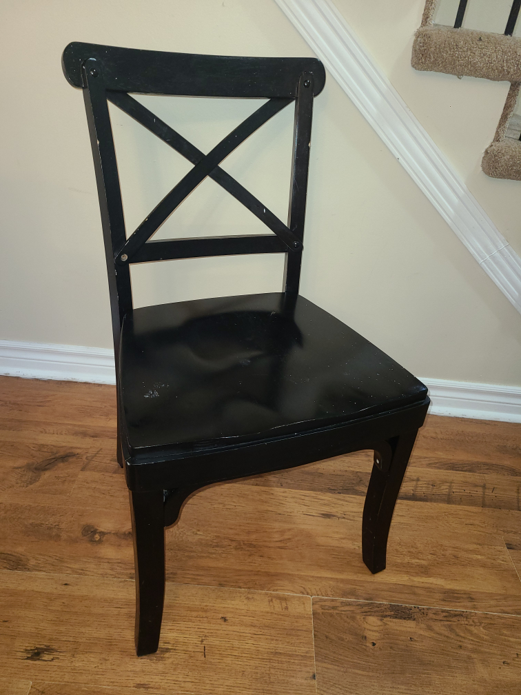 Solid wood chair