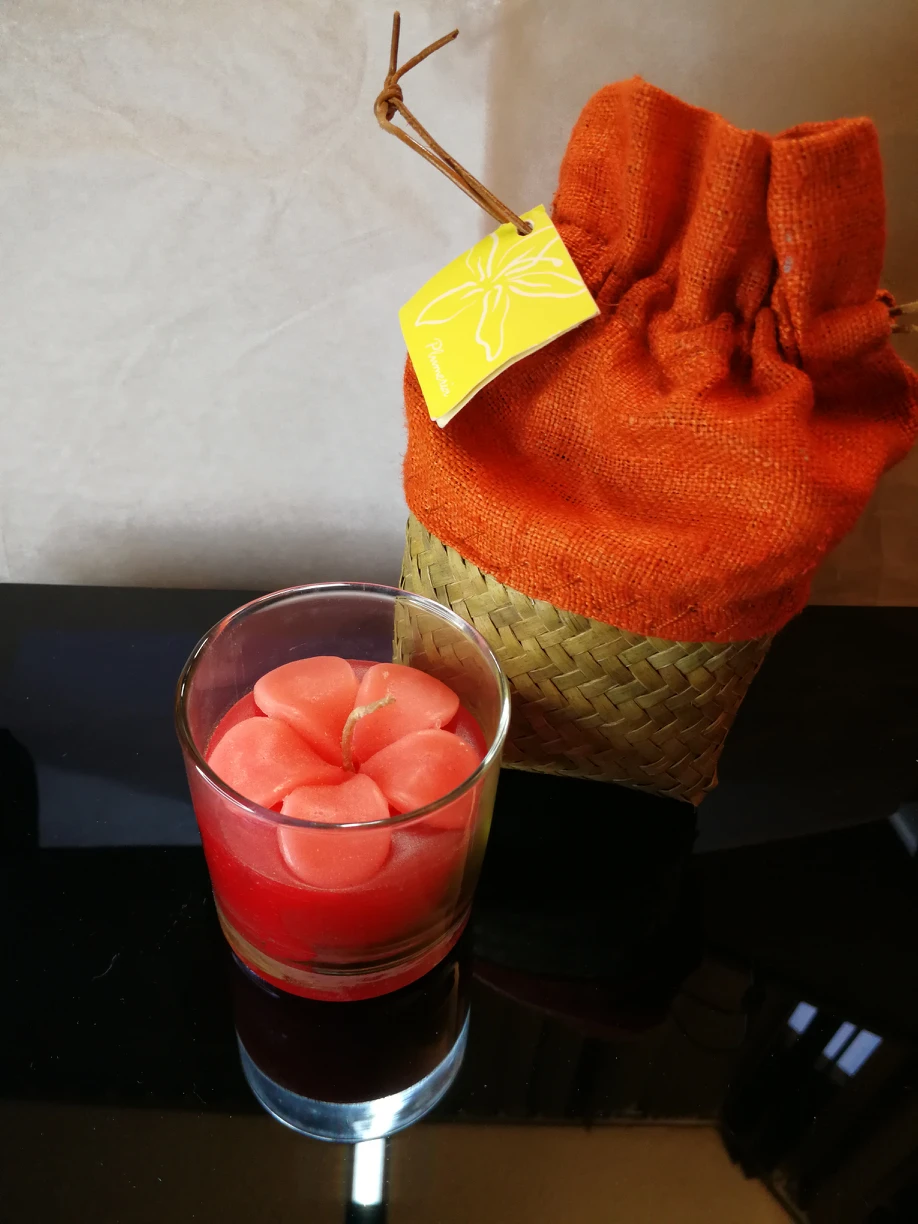 Plumeria Scented Candle with Bag image indicator(2)