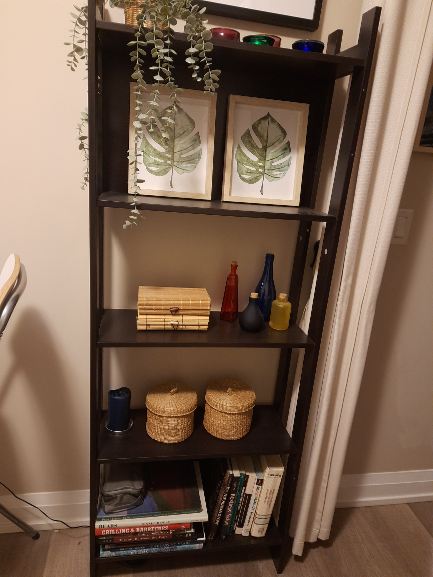 Beautiful wooden bookshelf