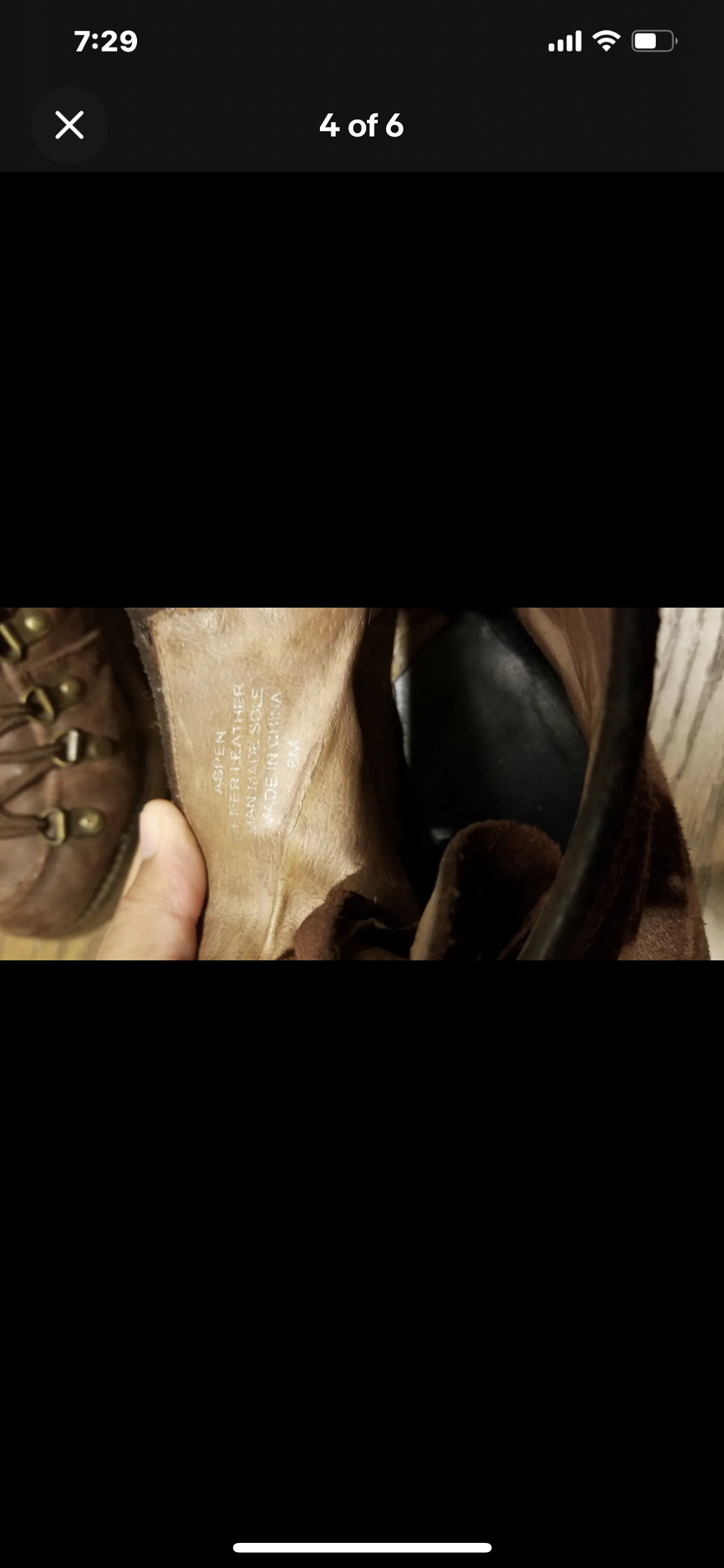 Vintage Jeffrey Campbell size 6M Women Chunky Laced Ankle Boots image indicator(4)