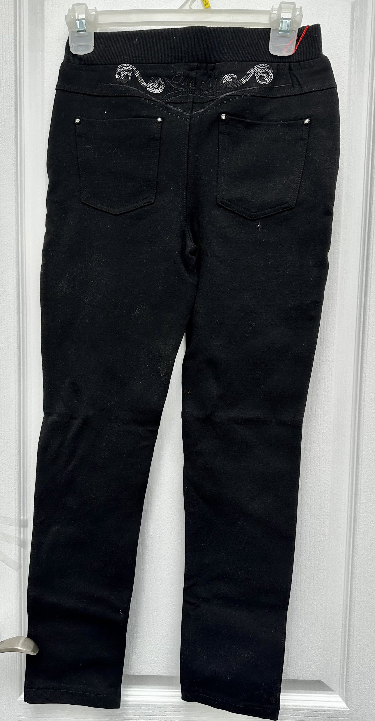 Black Stretchable Warm Fall/Winter Pants image indicator(2)