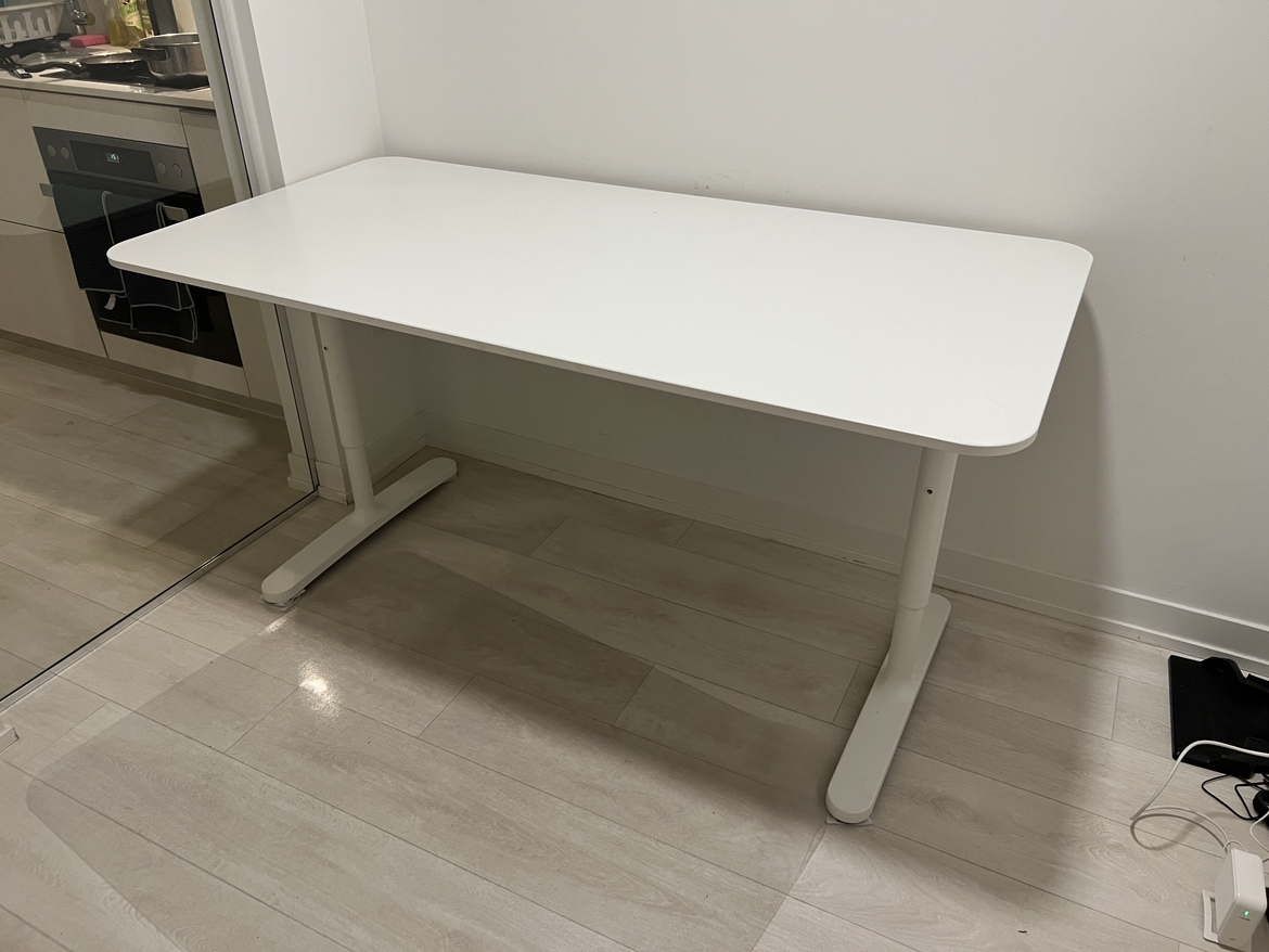 IKEA desk BEKANT 160x80 White thumbnail