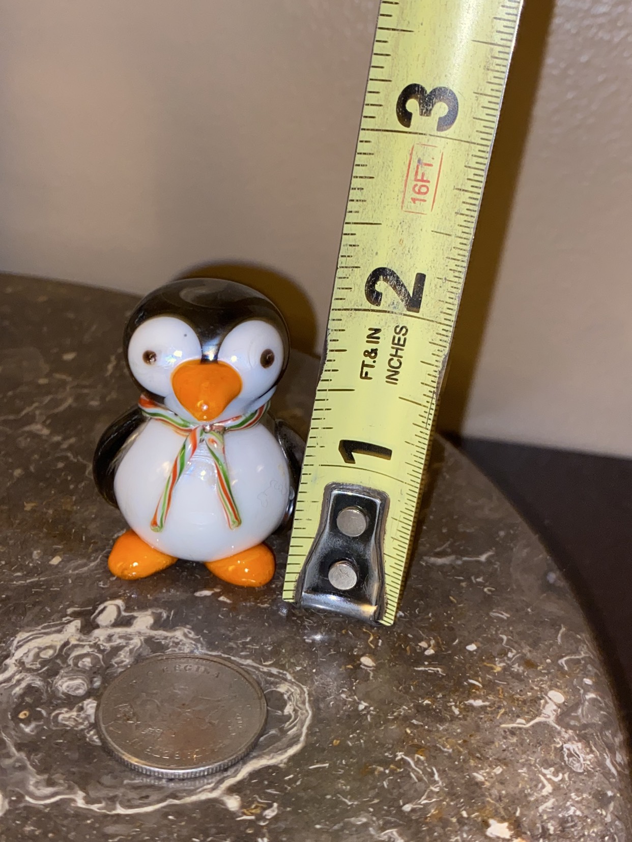 Vintage very cute glass penguin figurine/ firm price image indicator(3)
