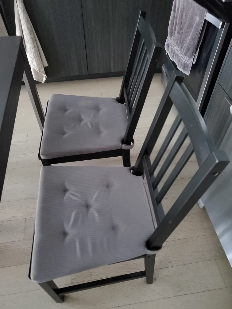 Laneberg IKEA Extendable Brown-Black Table & Stefan IKEA chairs - photo 2
