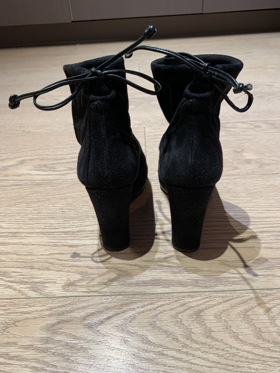 stuart weitzman suede ankle boots size 4.5 image indicator(2)