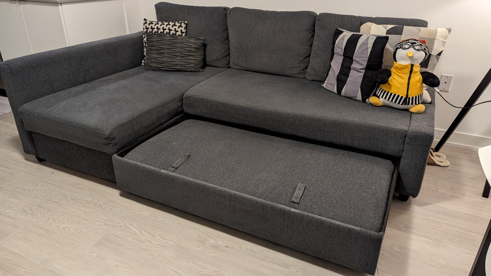 Friheten IKEA Corner sofa-bed with storage dark gray - photo 3