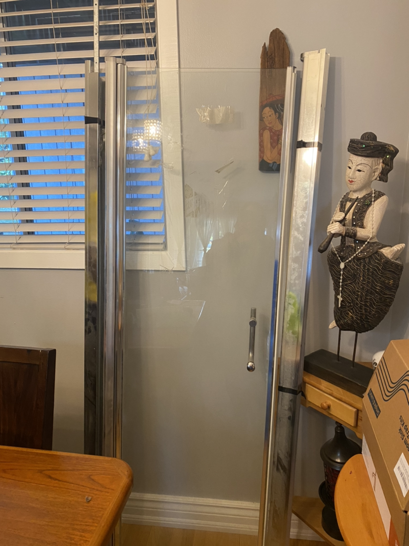 Glass shower door