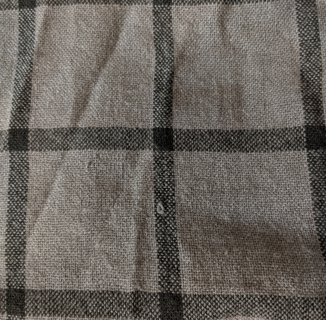 Soft grey plaid scarf image indicator(4)
