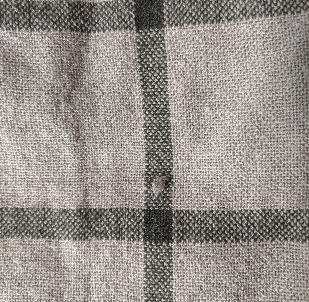 Soft grey plaid scarf image indicator(5)