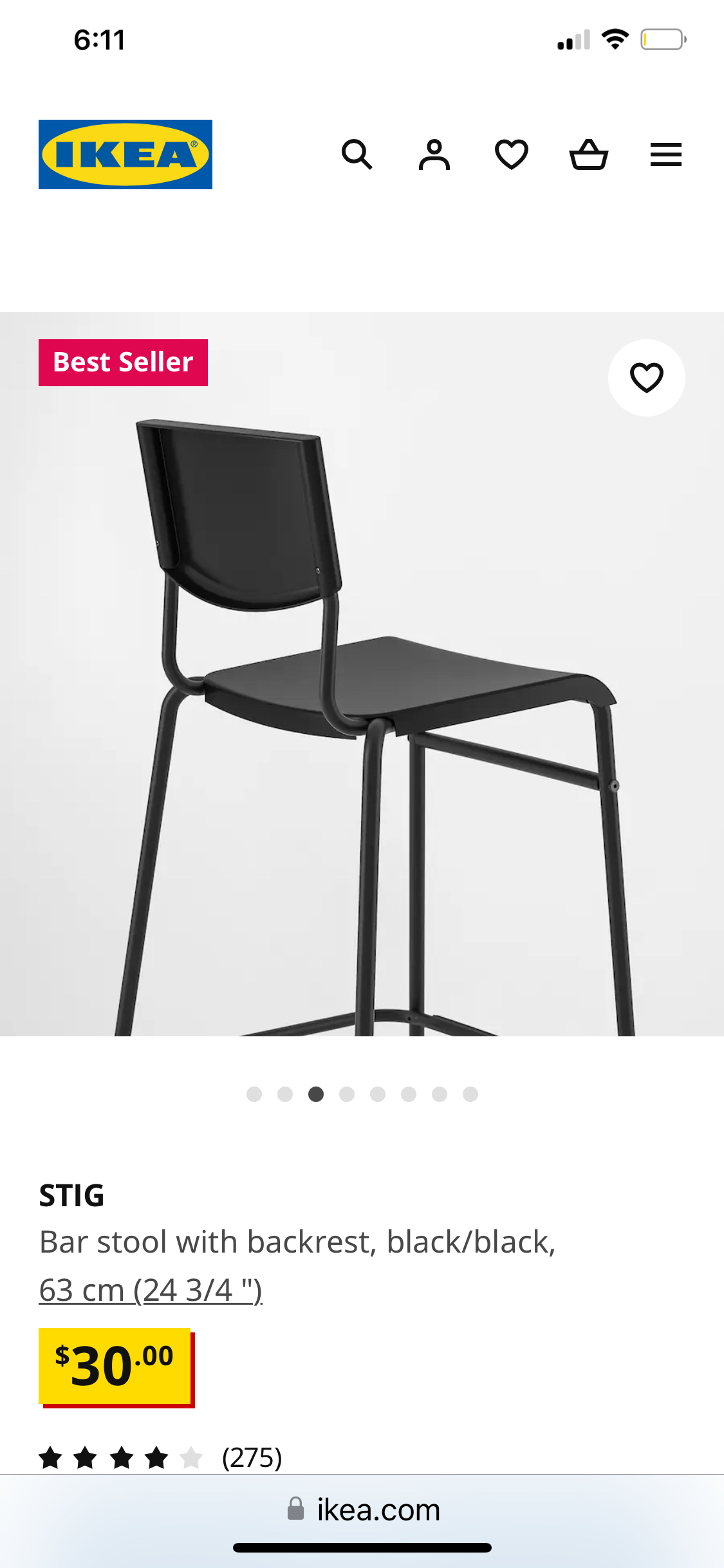 Bar stool ikea - photo 3