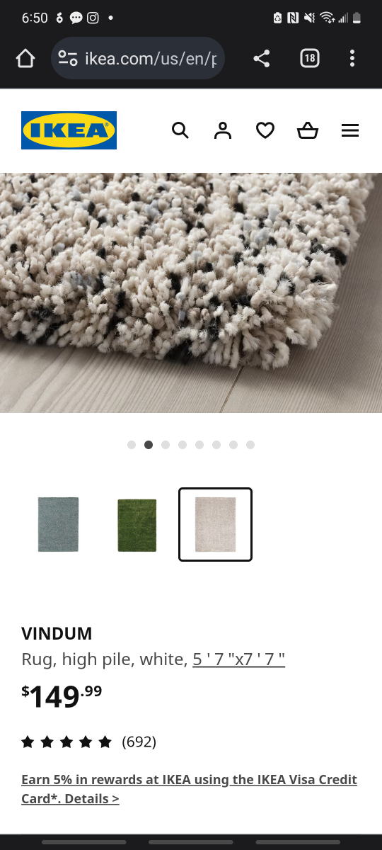 Selling IKEA Vindum rug LIKE NEW. - photo 2