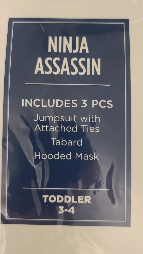 Toddler Ninja Assassin Costume - Size 3T-4T image indicator(4)