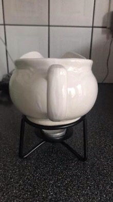 Gravy boat with tea light heater image indicator(3)