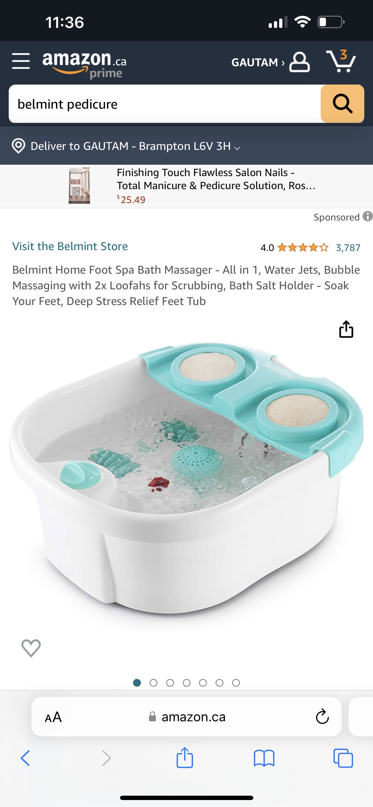 Belmint home foot spa machine - photo 3