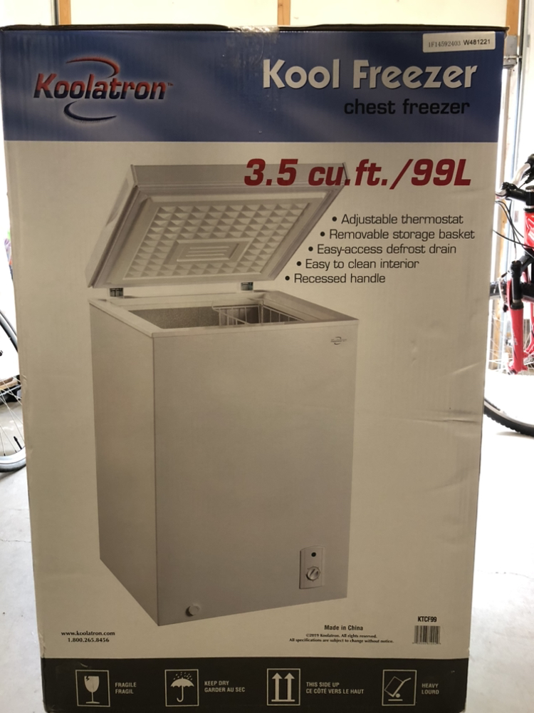Koolatron  Freezer 3.5 cu ft
