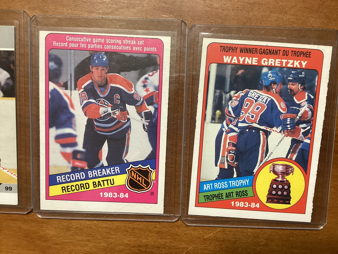 4 MINT WAYNE GRETZKY trading cards ! - photo 3