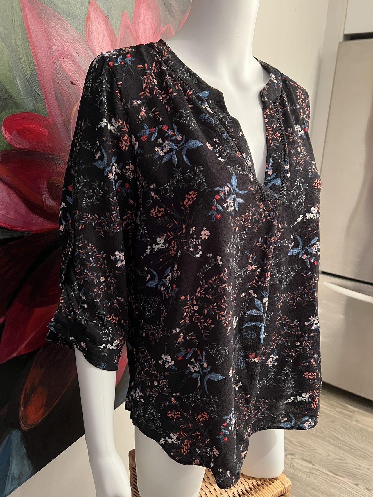 Top - floral - size medium thumbnail