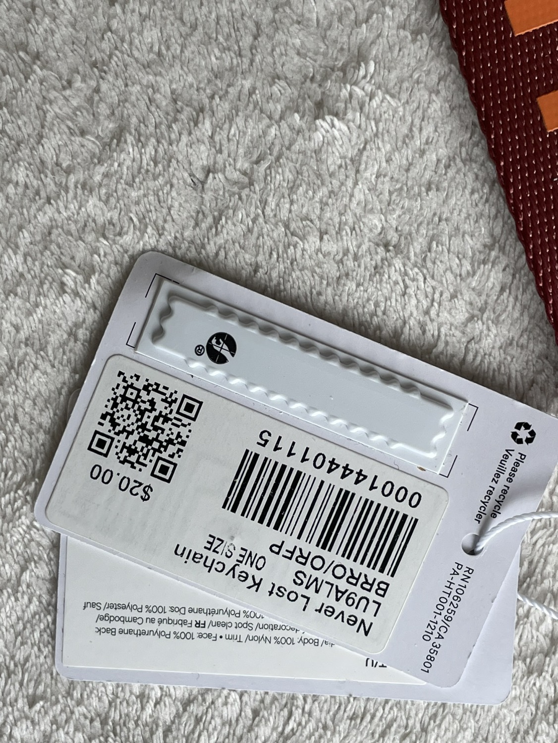 Lululemon keychain (tag) 🦃 - photo 2