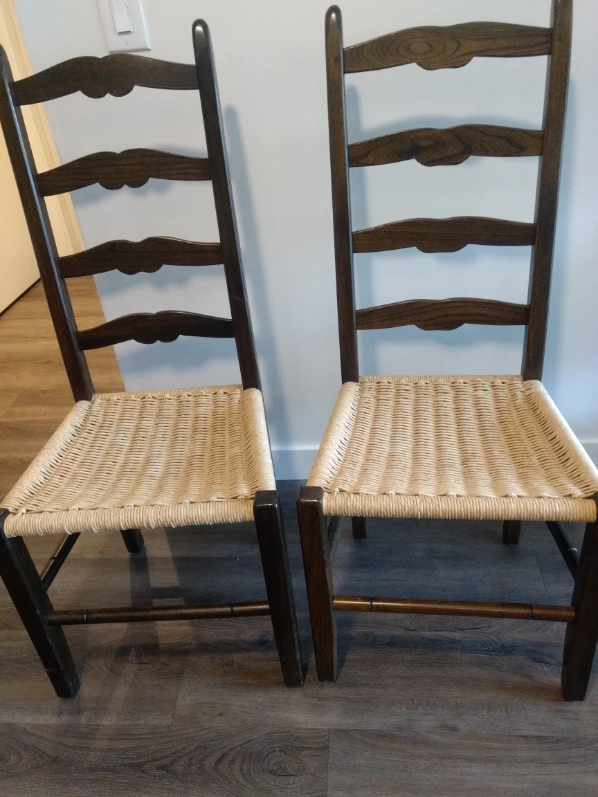 Ladderback Chair with Rattan Seat thumbnail