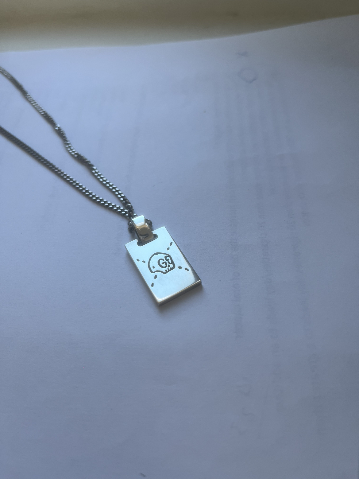 gucci ghost pendant necklace - photo 2