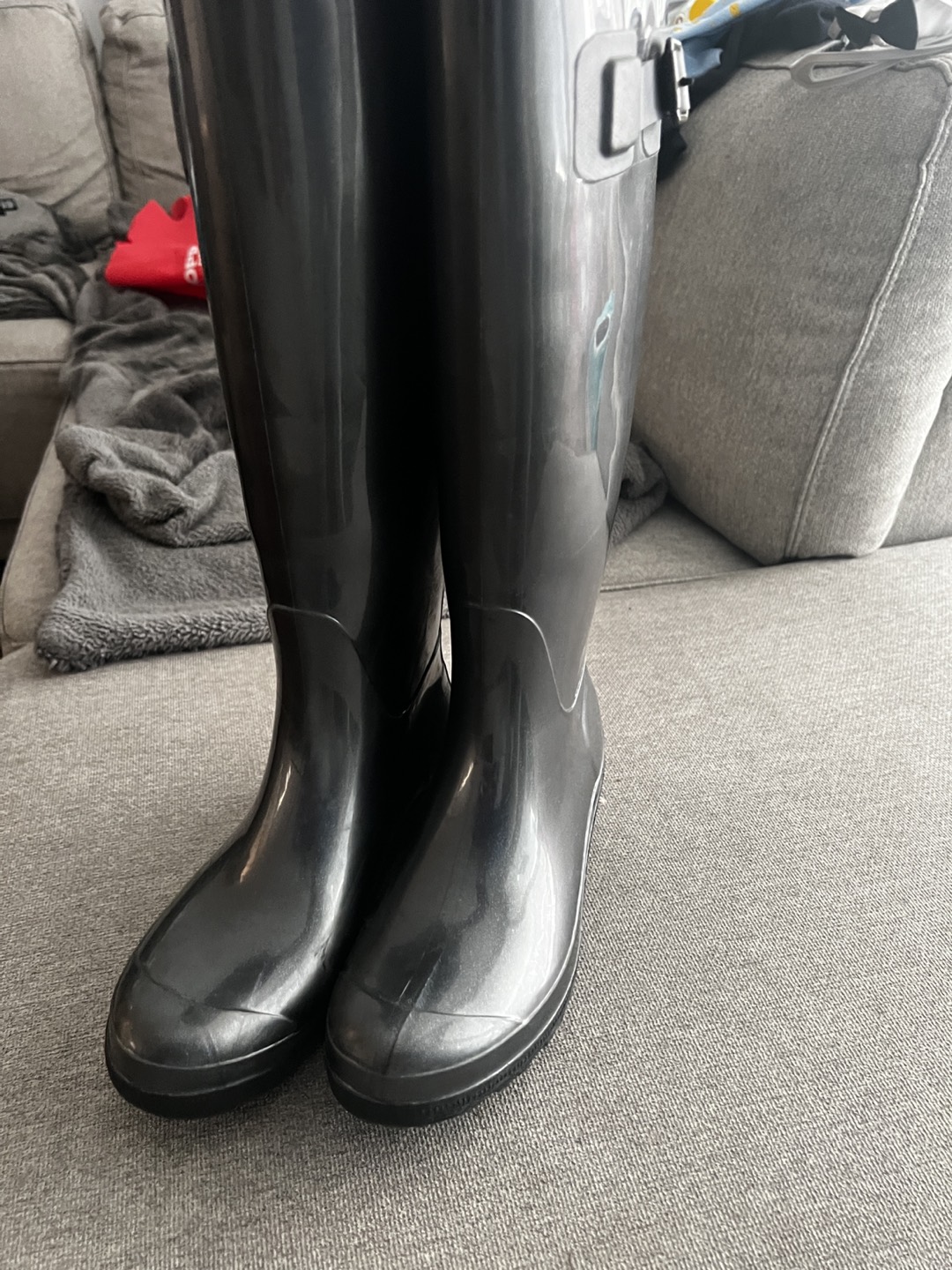 🎁 Italian galaxy light gray rain boots