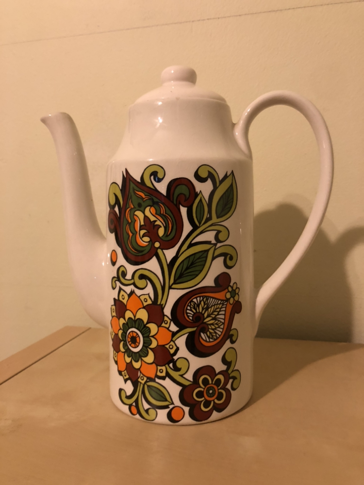 Vintage MCM Ironstone Pottery Teapot