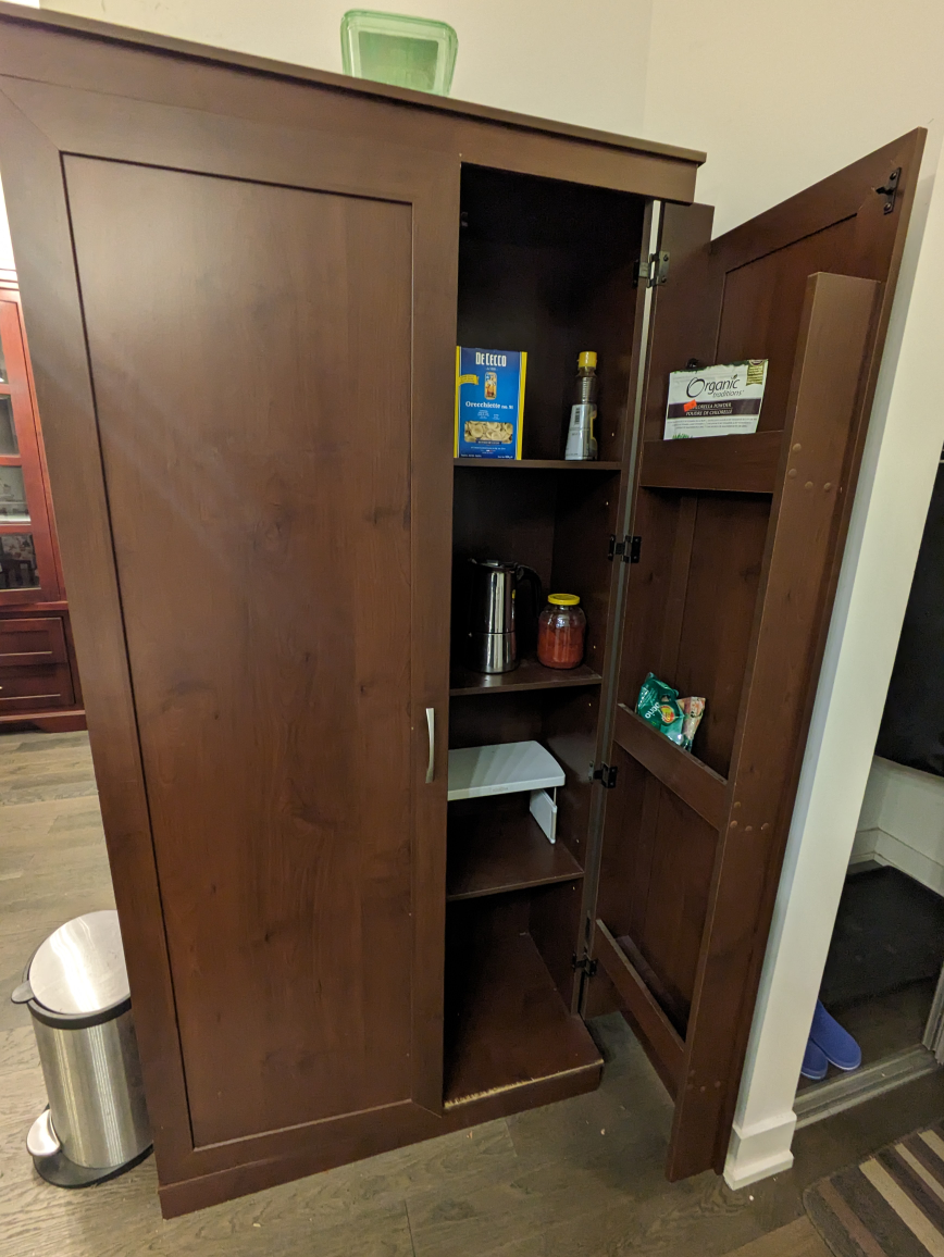 Brown pantry cabinet - photo 2