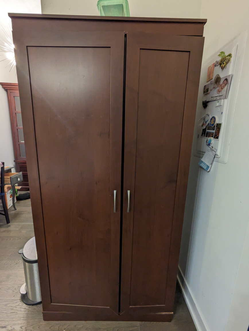 Brown pantry cabinet - photo 3